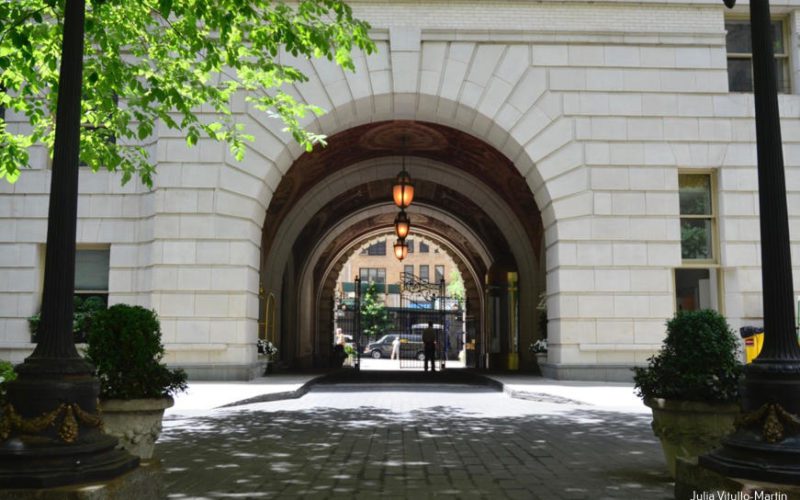 Belnord archway from courtyard